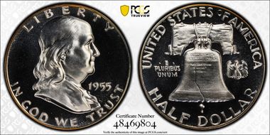 1955 50C PR67