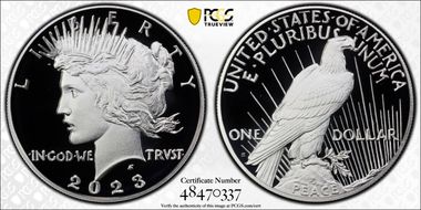2023-S $1 Peace Dollar First Strike PR70DCAM