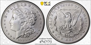2023 $1 Morgan Dollar MS70