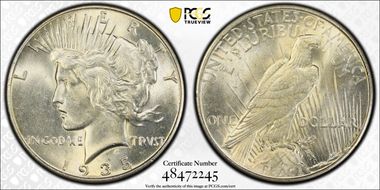 1935 $1 MS61
