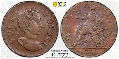 1760 1/2 P Voce Populi, No P AU53BN