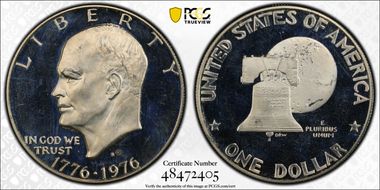 1976-S $1 Silver PR63DCAM