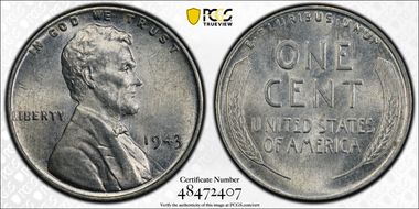 1943 1C MS65