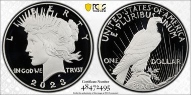 2023-S $1 Peace Dollar First Strike PR70DCAM