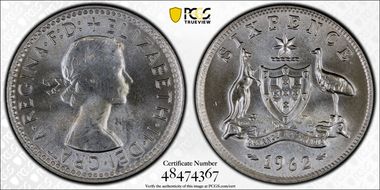 1962(m) 6D KM-58  Ag MS64