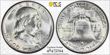 1954-S 50C MS64