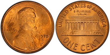 1970-S 1C Small Date MS64RD