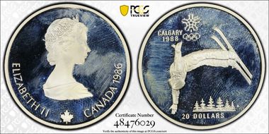 1986 $20 Free Style PR63DCAM