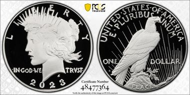 2023-S $1 Peace Dollar First Strike PR70DCAM
