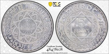 AH1370 (1950) 5 Fr Lec-247 MS66