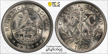 1939 50C MS65