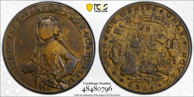 1739 AE Medal Admiral Vernon, A-C PBv 3-C VF25