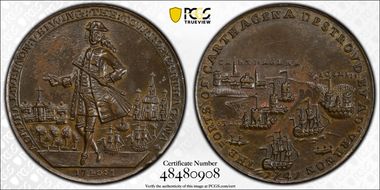 1741 AE Medal Admiral Vernon, A-C CAv 6-G AU55