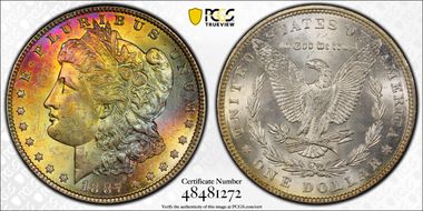 1887 $1 MS63