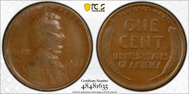 1922 No D 1C Strong Reverse VF30BN