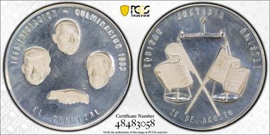 1963 Medal Grove-824a Ag Recovery of Chamizal MS64