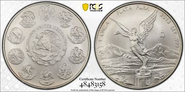 2013-Mo Onza Libertad Ag MS69