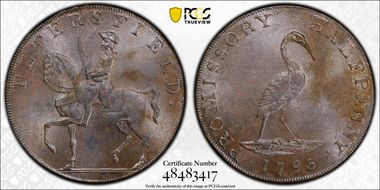 1793 Tk 1/2D DH-48 Hampshire, Petersfield MS63BN