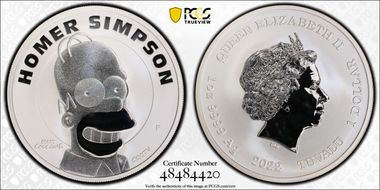 2022-P $1 Homer Simpson MS69