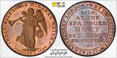 (c.1790) Tk 1/2D DH-3 Wiltshire, Holt MS63RB