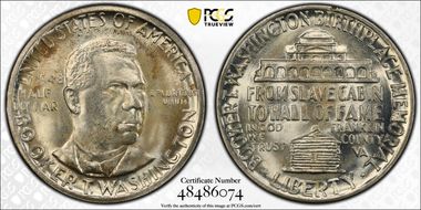 1948 50C Booker T. Washington MS67+ 