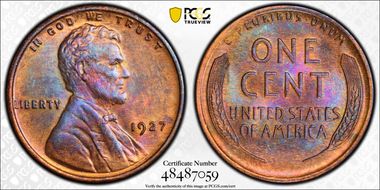 1927 1C MS64RB