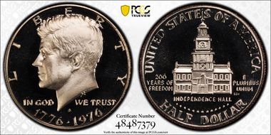 1976-S 50C Clad PR70DCAM