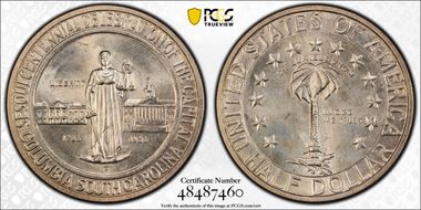 1936-D 50C Columbia MS66