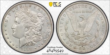 1888-O $1 Doubled Die Obverse AU50