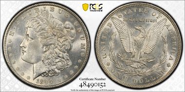 1890 $1 MS62