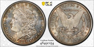 1881-S $1 MS62