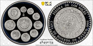 1993-Mo (2 Onza) New Pesos Ag Piedra De Los Soles PR68DCAM