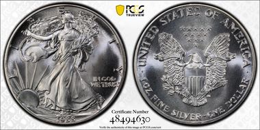 1988 $1 Silver Eagle MS69