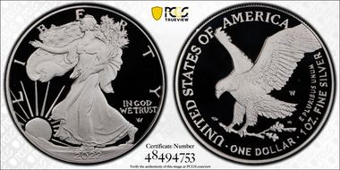 2022-W  $1 Silver Eagle PR70DCAM