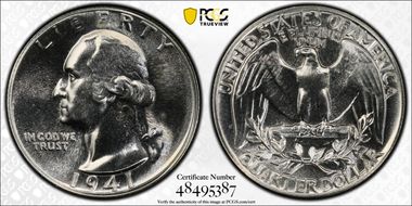 1941 25C PR66