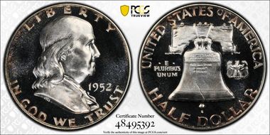 1952 50C PR66+