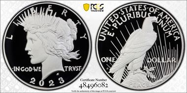2023-S $1 Peace Dollar First Strike PR70DCAM