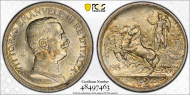 1915-R 2 L KM-55  Ag MS61