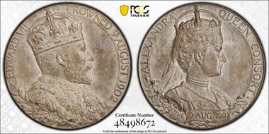 1902 Medal Eimer-1871b BHM-3737 Matte Ag SP64