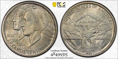 1935 50C Arkansas MS66