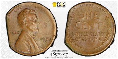 1950-S 1C AU58BN