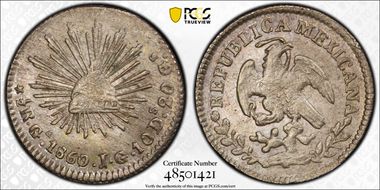 1860/59-Ga JG 1/2 R MS63