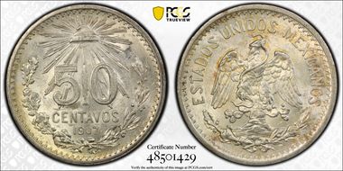 1907-M 50C Curved 7 MS61