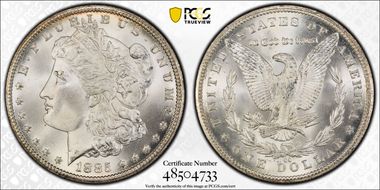 1885-CC $1 MS67+