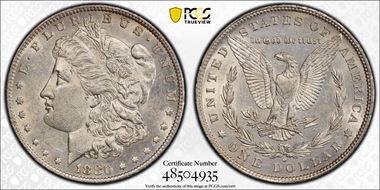 1880-O $1 AU58
