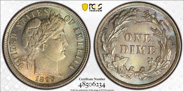 1899 10C MS65