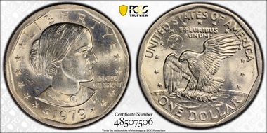 1979-P SBA$1 Wide Rim MS65