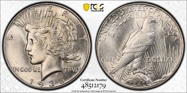 1935 $1 MS63