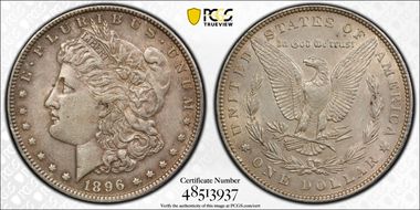 1896 $1 AU53
