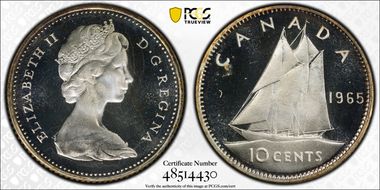 1965 10C PL67DCAM